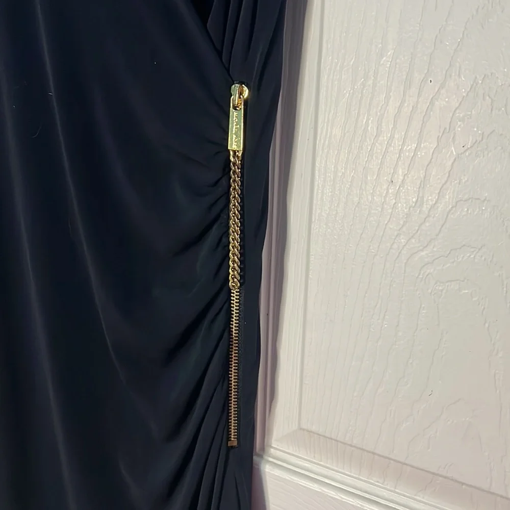 Michael Kors Asymmetrical Little Blue Dress - Picture 3 of 4